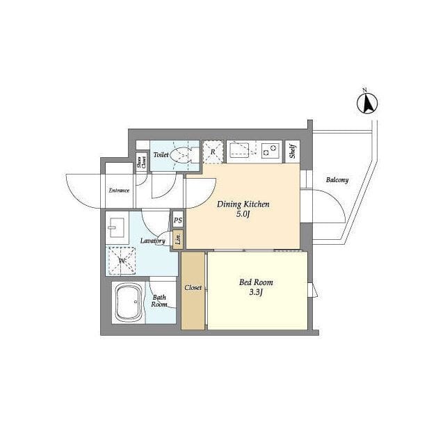 ベルファース三軒茶屋 209 間取り図