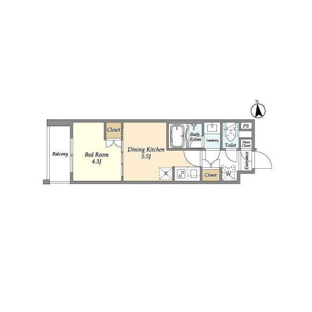 ベルファース三軒茶屋 302 間取り図