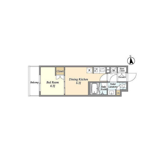 ベルファース三軒茶屋 304 間取り図