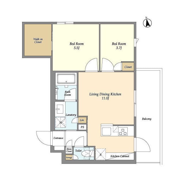 ベルファース三軒茶屋 408 間取り図