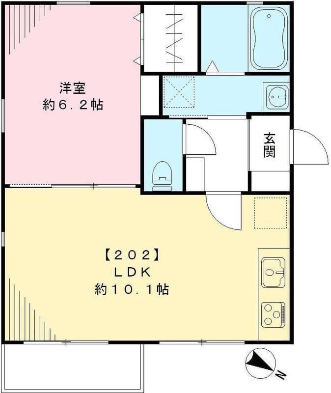 WHITE HOUSE ホワイトハウス 202 間取り図