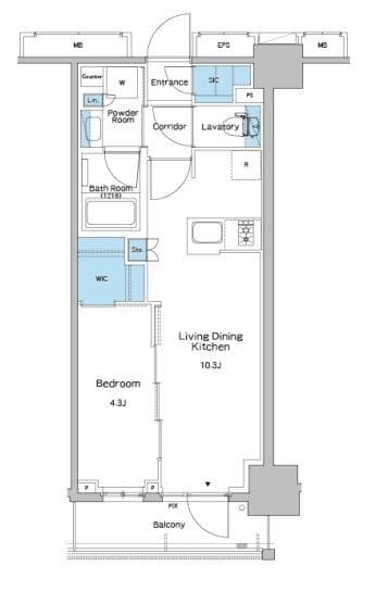 ルフォンプログレ志村坂上 0105 間取り図
