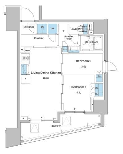 ルフォンプログレ志村坂上 0412 間取り図