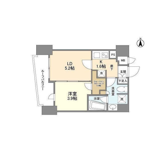 コンフォリア桜上水 902 間取り図