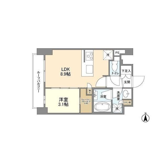 コンフォリア桜上水 904 間取り図