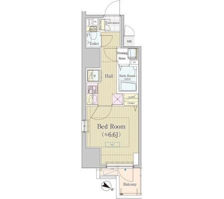 ラヴィラント御茶ノ水 1002 間取り図