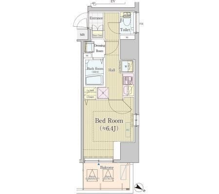 ラヴィラント御茶ノ水 204 間取り図