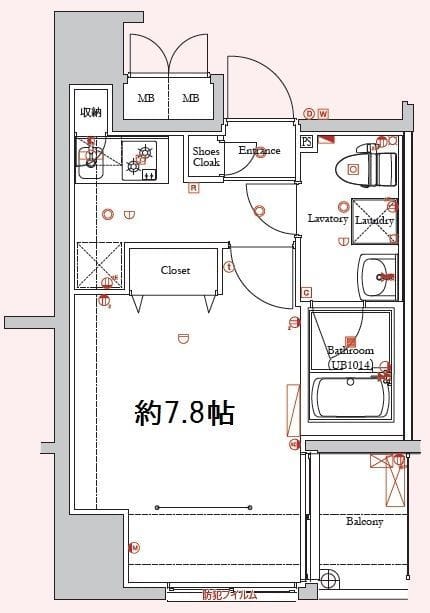 ディアレイシャス新宿中落合 101 間取り図