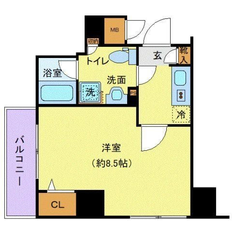 ディアレイシャス新宿中落合 501 間取り図