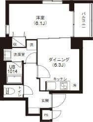 レピュア両国レジデンス 403 間取り図