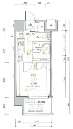 MAXIV関内 902 間取り図