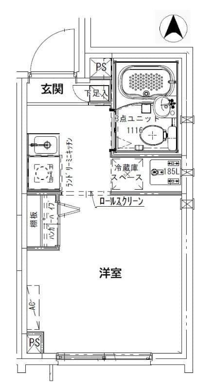 CREAL住吉Ⅱ 301 間取り図