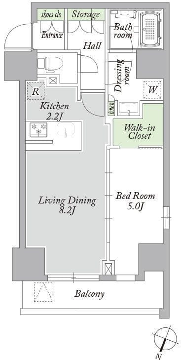 アーバンパーク西巣鴨EAST 1402 間取り図