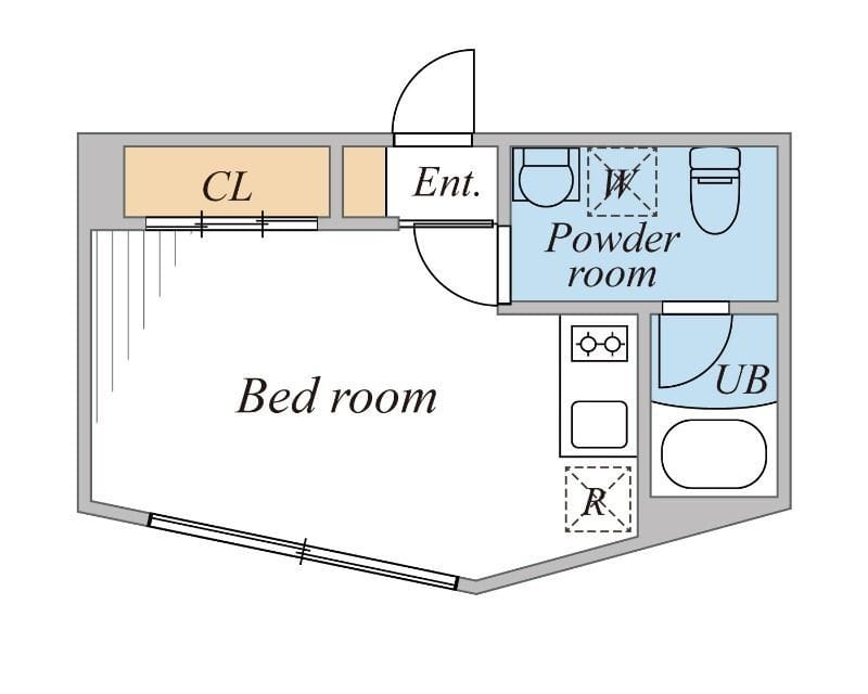LEGALAND幡ヶ谷ANNEX 204 間取り図