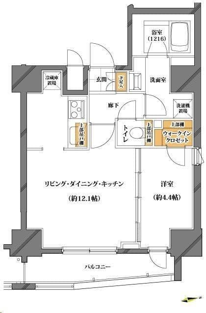 ソルフィエスタ新御徒町 601 間取り図