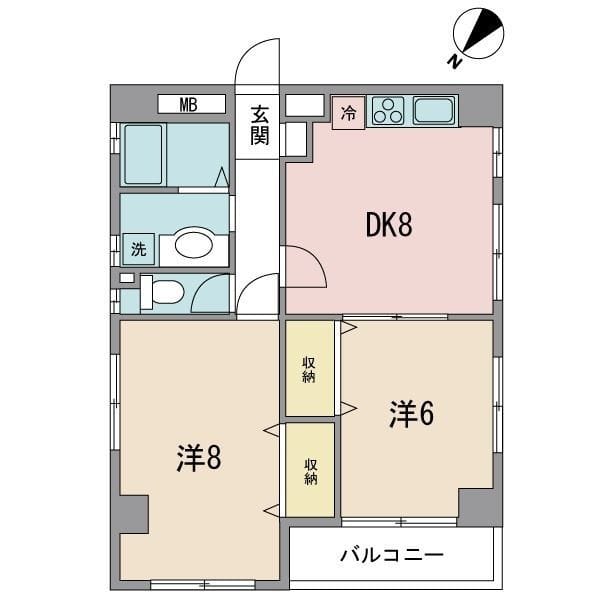ケービーモリシタ 201 間取り図