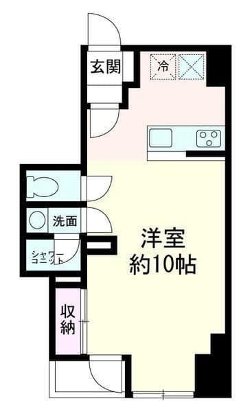 GSハイム新大久保 401 間取り図