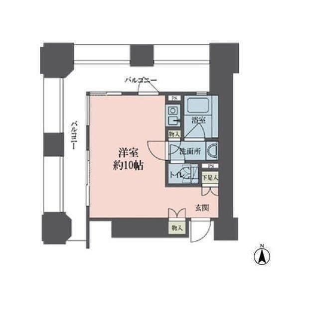 ルネ新宿御苑タワー 1002 間取り図
