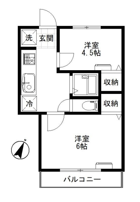 アーバン初台 202 間取り図