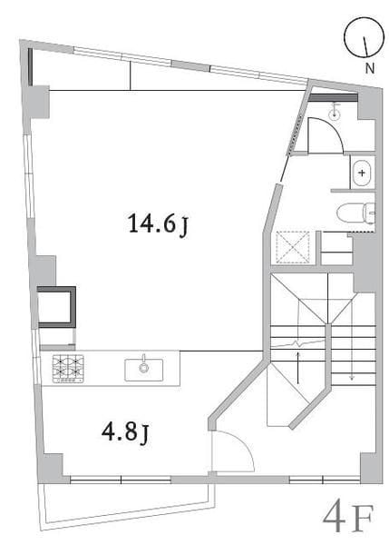 GrandStory烏山 401 間取り図