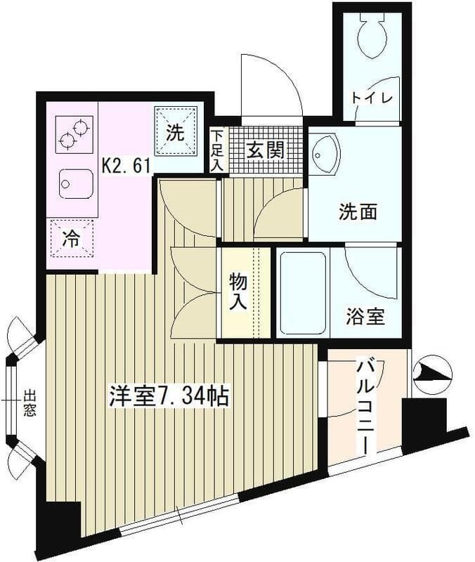 サンイースト池上 301 間取り図
