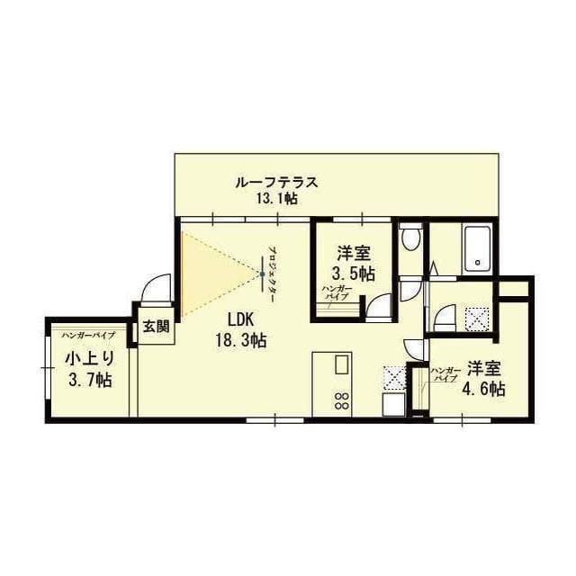 MIRTO西大井 401 間取り図