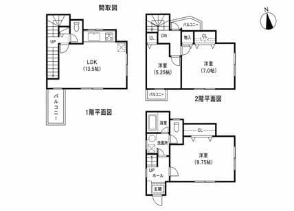 上原3丁目戸建(T邸) 40万円/入力なし/入力なし 間取り図
