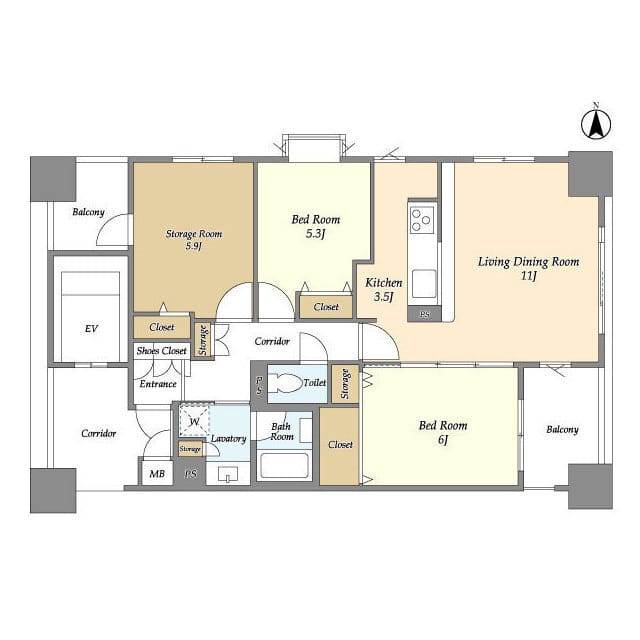 レクセルマンション上野松が谷 0401