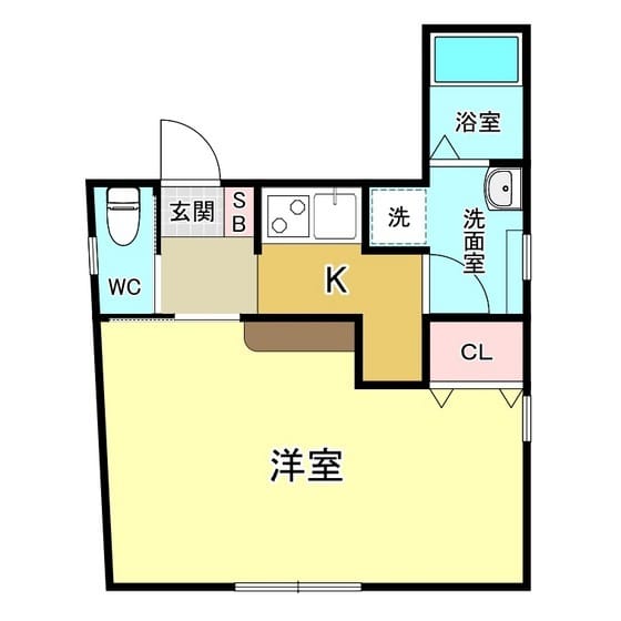 SIMODA新宿上落合 401 間取り図