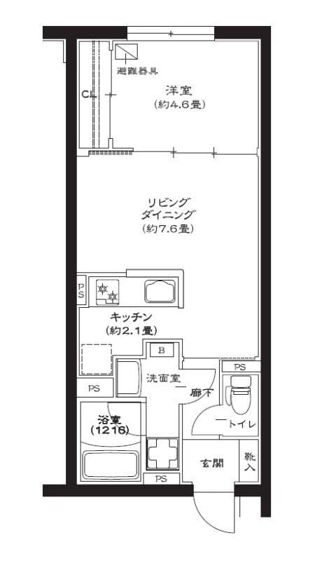 ジェノヴィア池袋 206 間取り図