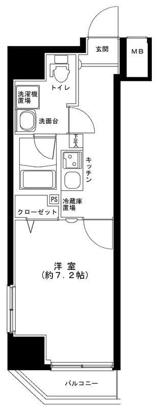 グランフォース綾瀬Ⅱ 401 間取り図