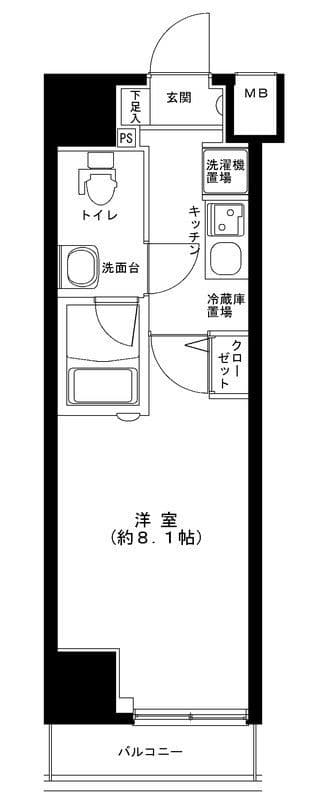 グランフォース綾瀬Ⅱ 403 間取り図