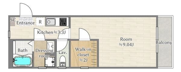 Brookdean 306 間取り図