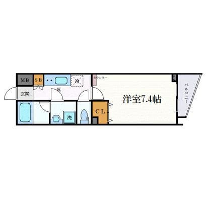 クレヴィスタ中板橋Ⅱ 204 間取り図
