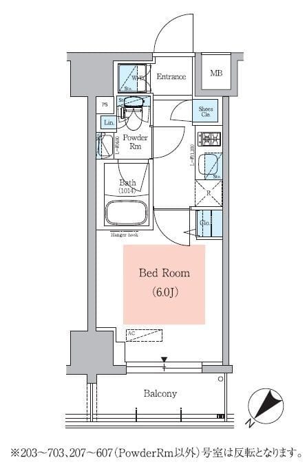 アーバネックス大井仙台坂 602 間取り図