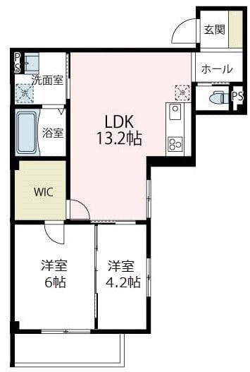 ディアテラス四季美台 301 間取り図