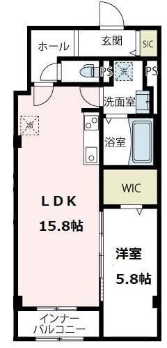 ディアテラス四季美台 305 間取り図