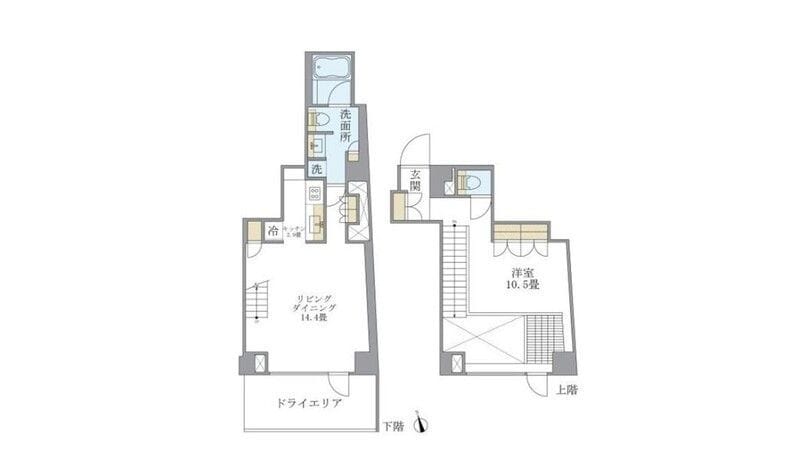 J.リヴェール学芸大学 105 間取り図