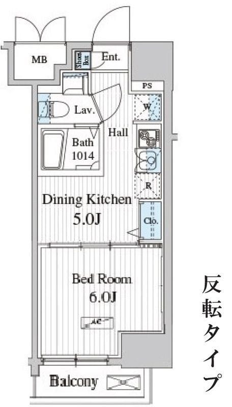 Totsu Residence Kaminarimon 202 間取り図