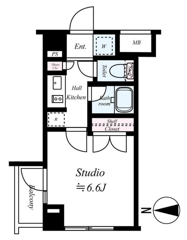 セントパレス王子 411 間取り図