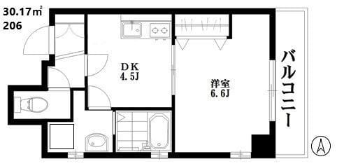 プレステージ362 206 間取り図
