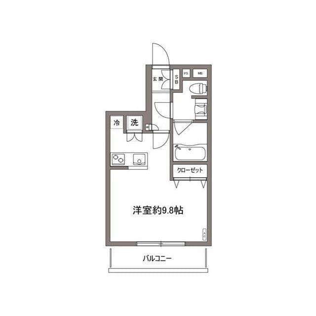 Moncle Komazawa 202 間取り図