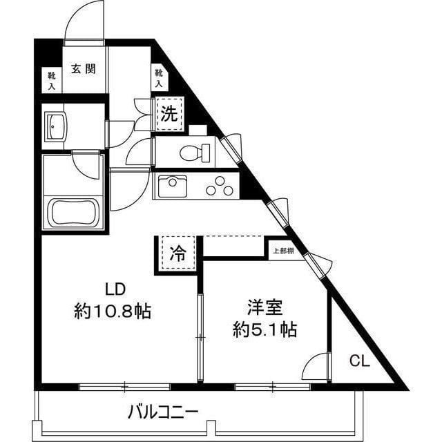 Moncle Komazawa 305 間取り図