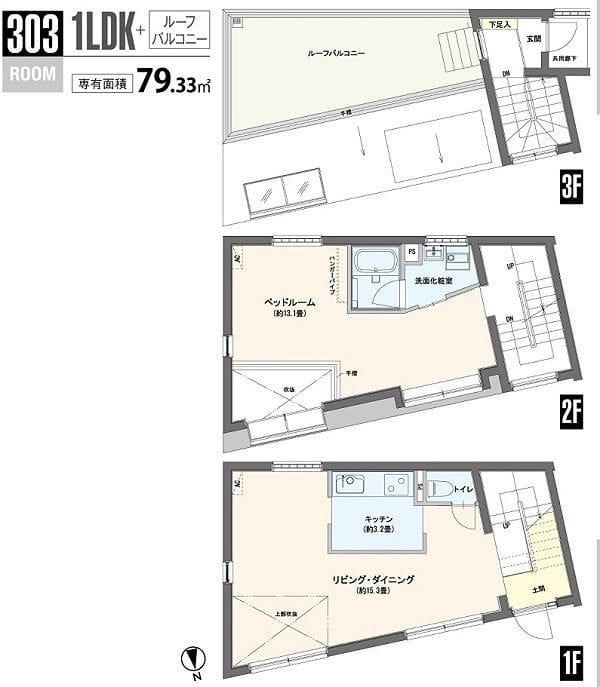 IKENOUE04 303 間取り図