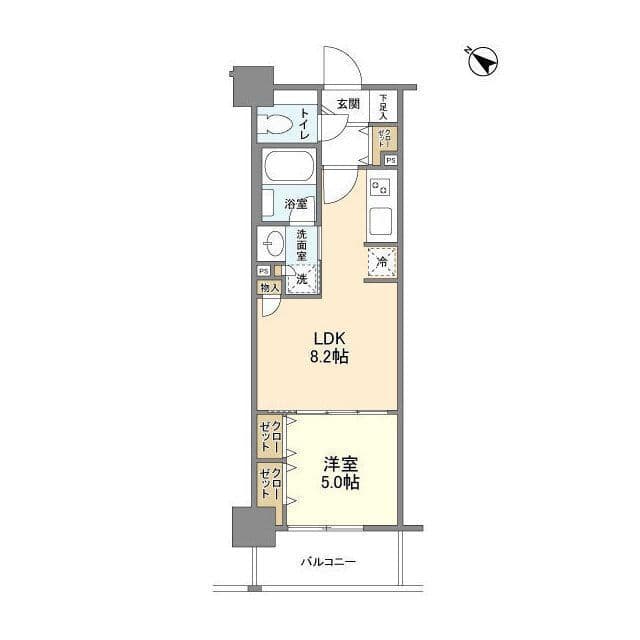 ジニア浅草 0503 間取り図