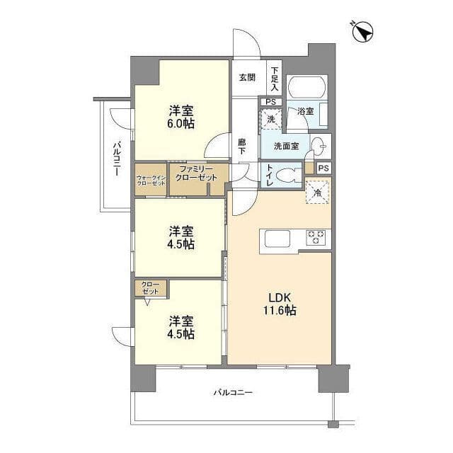 ジニア浅草 0601 間取り図