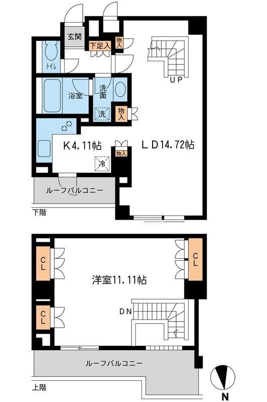 レジデンス白金コローレ 0402 間取り図