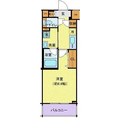 ディアレイシャス東京サウスパレス 211 間取り図