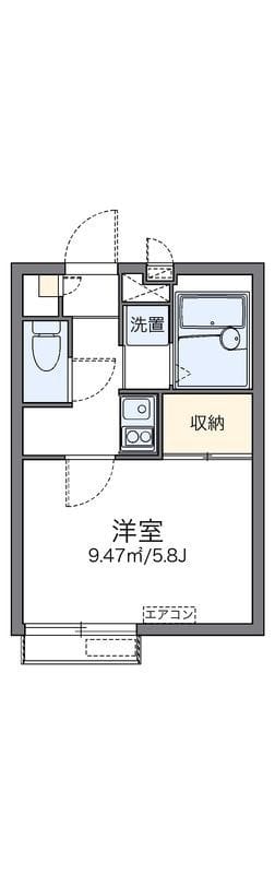 レオパレスメゾン錦 104 間取り図