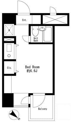 プライムアーバン大井町Ⅱ 708 間取り図